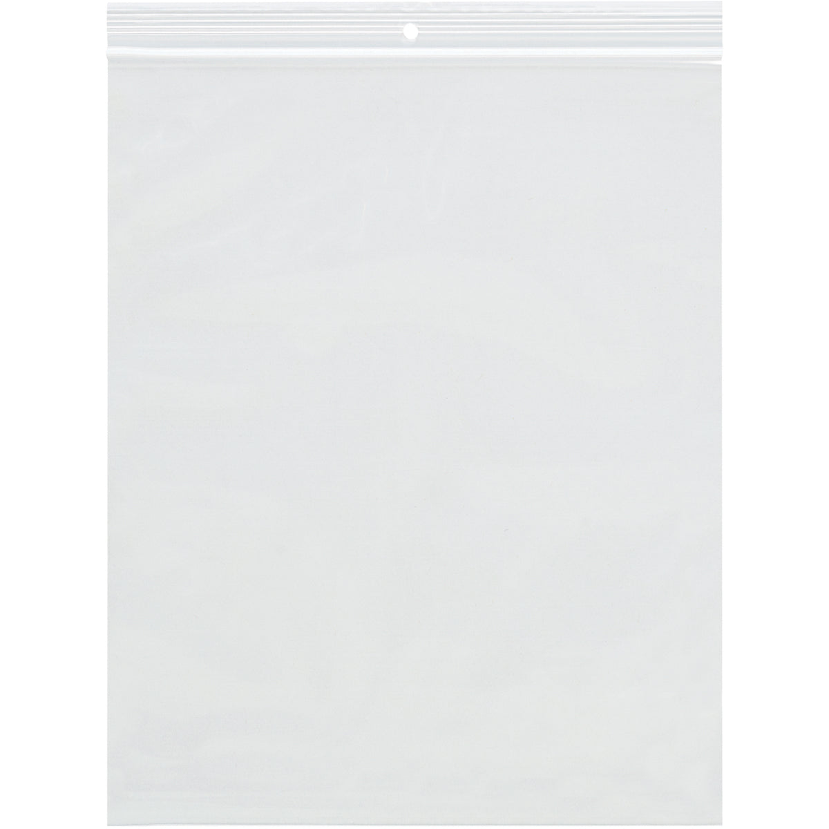 1000/Case 4 x 6 (2 mil) Resealable Poly Bags with Hanging Hole for Retail