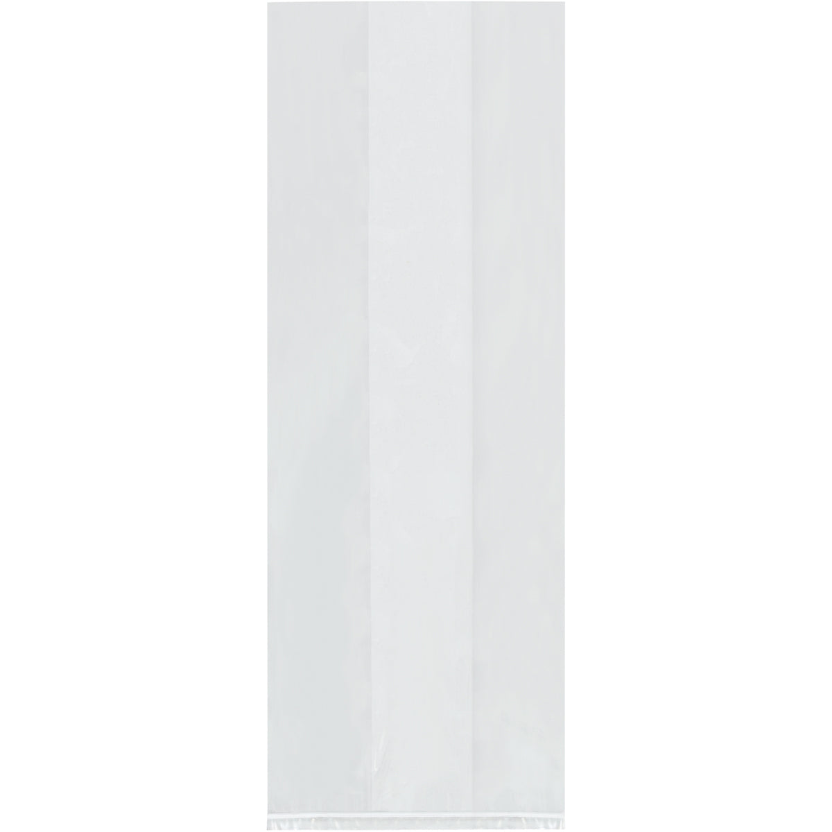1000/Case of 10x8x24 (1 mil) Gusseted Clear Poly Bags for Food