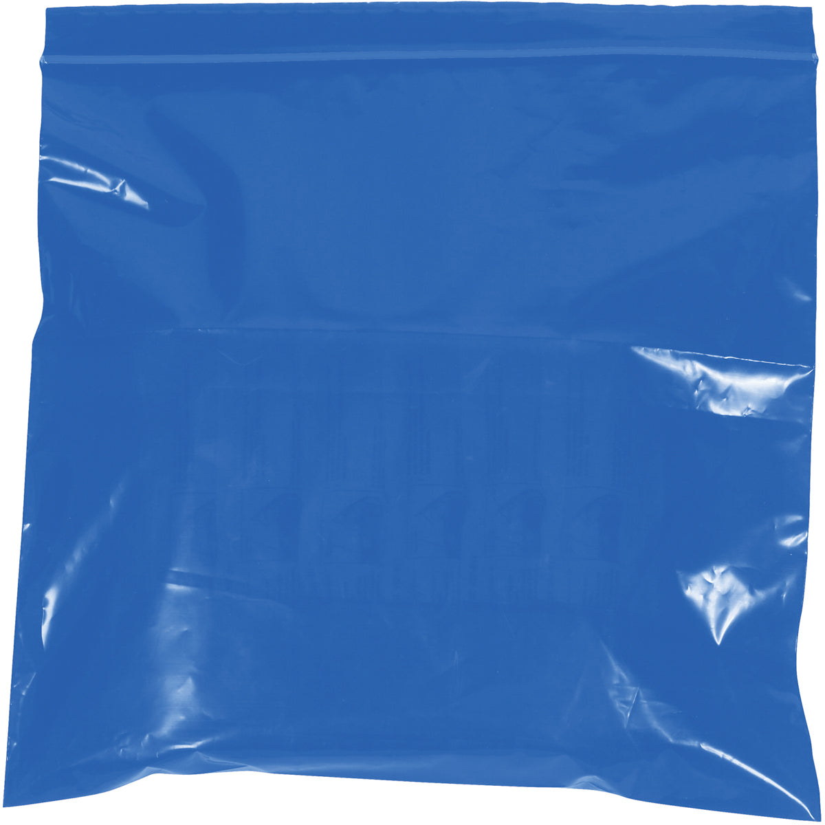 1000-Piece Case of 10 x 12 - 2 Mil Blue Reusable Polyethylene Reclosable Storage Bags
