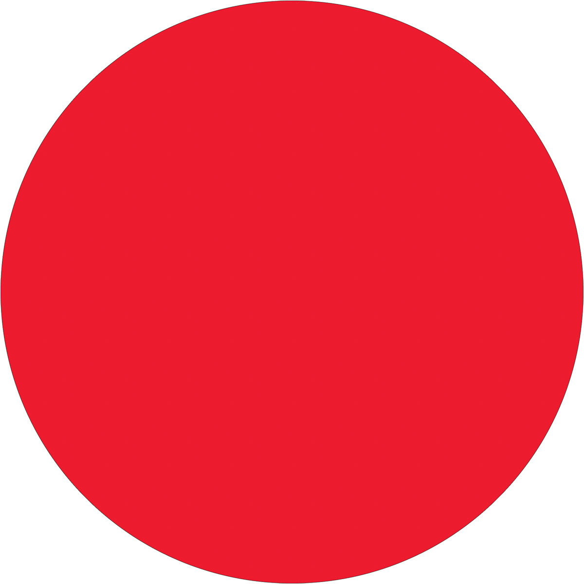 500-Piece Roll of 1/2 Fluorescent Red Inventory Circle Labels