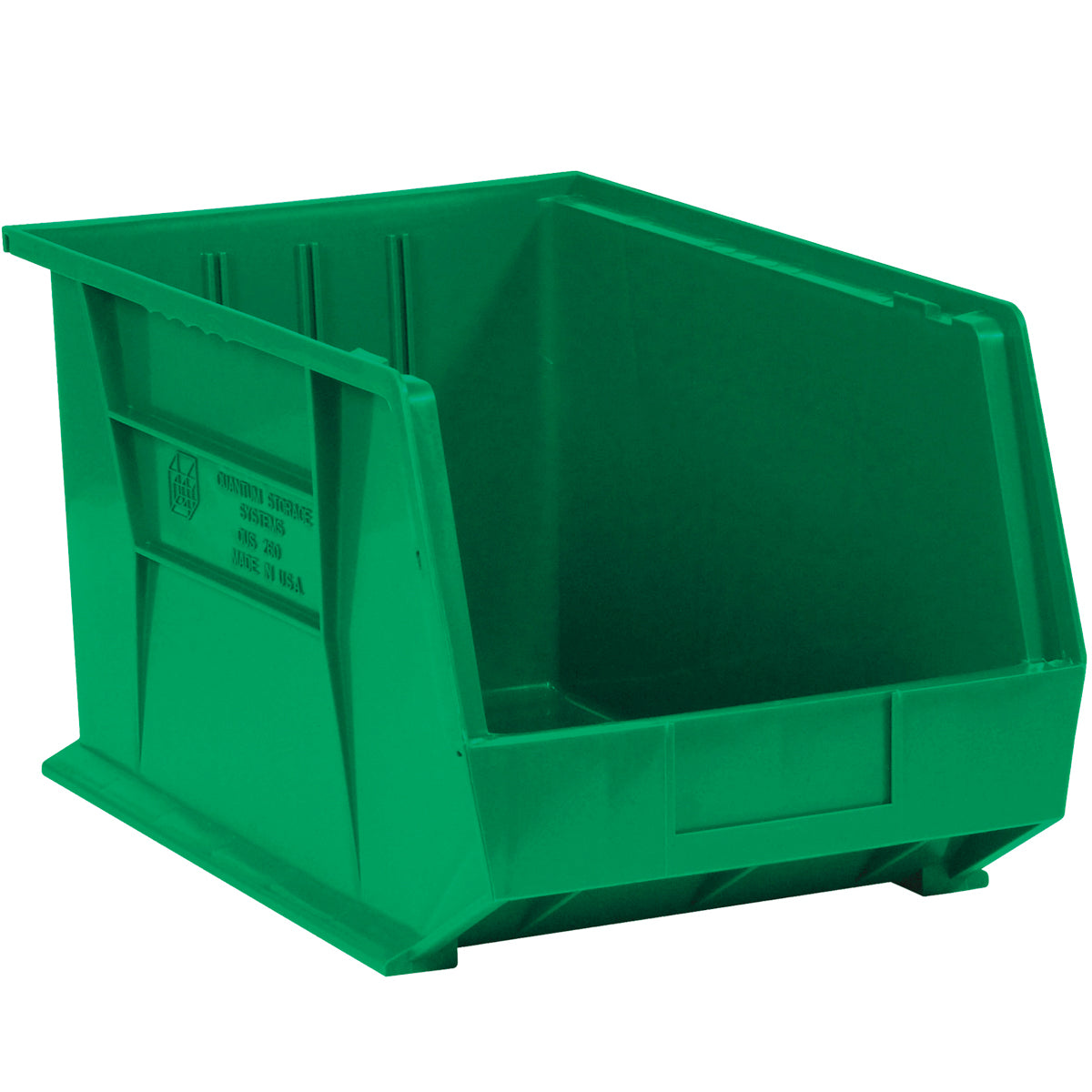 6-Pack of 10 3/4 x 8 1/4 x 7-inch High-Quality Green Plastic Storage Bin Boxes