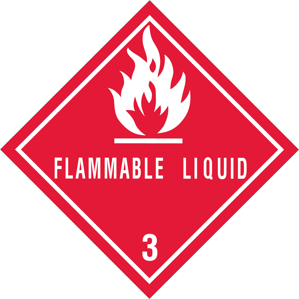 500/Roll - 3 Labels for 4 x 4 Flammable Liquids