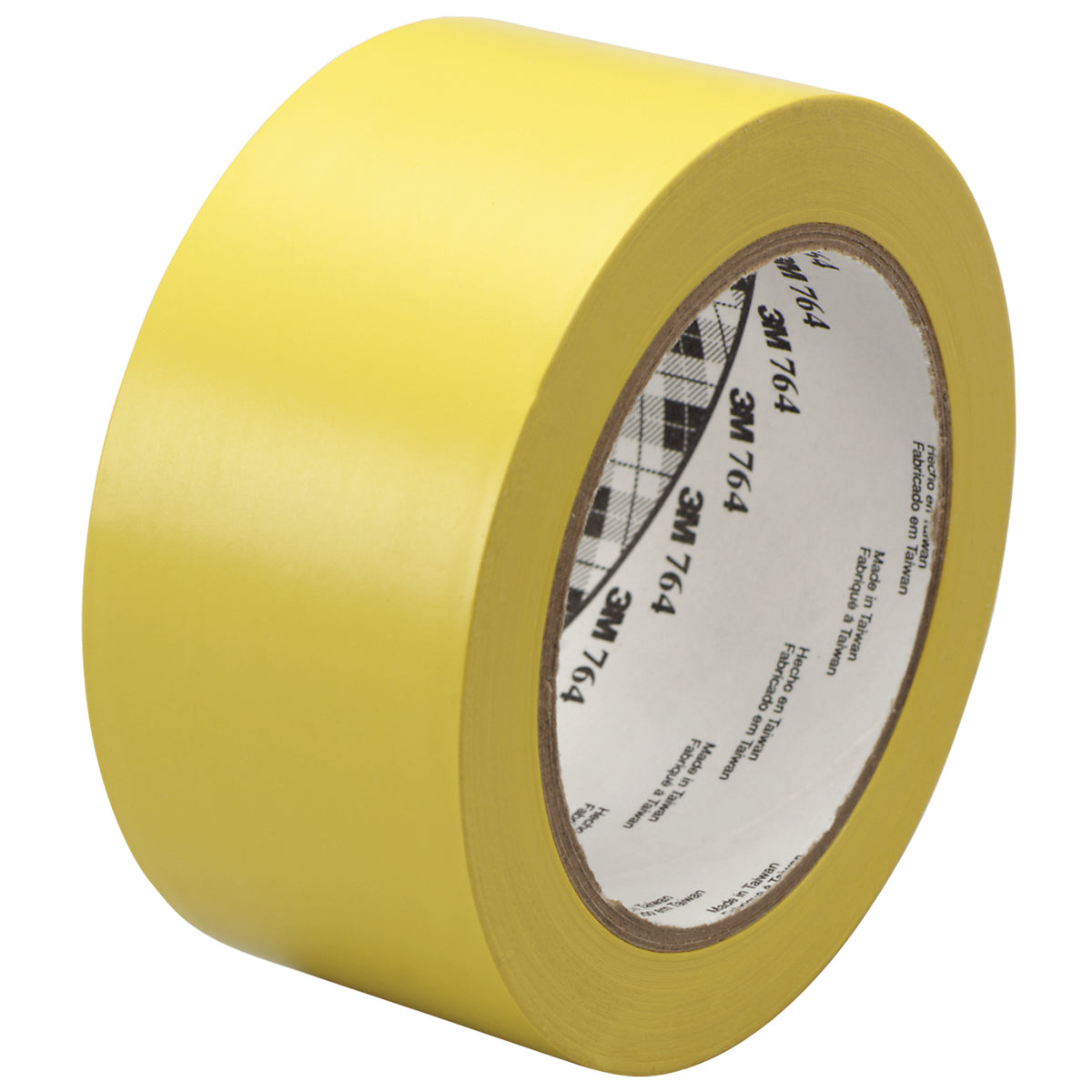2 Rolls of 36 Yards Yellow 3M 764 Vinyl Tape, 6 Tapes per Case